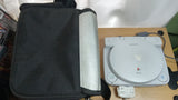 PS One Console + 5 Inch LCD Screen + Playstation White System Bag BUNDLE Tested