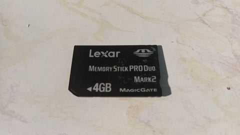 PSP Lexar 4GB Memory Pro Duo Card Memory Stick Mark 2