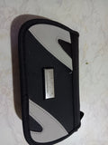 PSP Storage Case Silver & Black Zippered Holds Console & Games