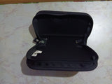 PSP Storage Case Silver & Black Zippered Holds Console & Games