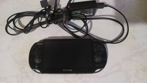 PS Vita System Black Playstation Model PCH-1101 Handheld System + Charger
