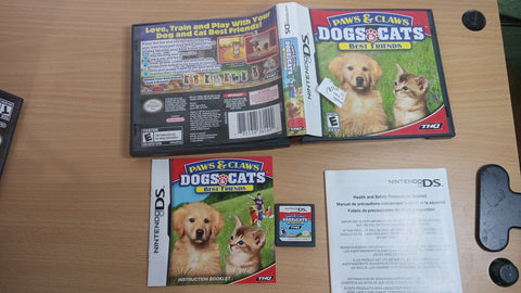 Paws & Claws DOGS & CATS Best Friends Nintendo DS Game 2007 Complete CIB