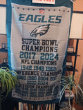 Philadelphia Eagles Vertical Championships NFL 3X5 Feet American Flag Banner Pole or Wall Decor