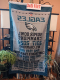Philadelphia Eagles Vertical Championships NFL 3X5 Feet American Flag Banner Pole or Wall Decor