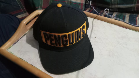 Pittsburgh Penguins USED NHL Fanatics Flat Brim Snapback Hat