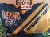 Pittsburgh Pirates Diagonal 3x5 Feet MLB Flag