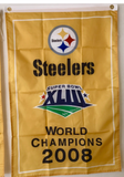 Pittsburgh Steelers 2008 Super Bowl Champion 3x5 Ft Flag