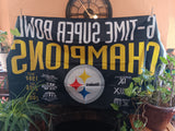 Pittsburgh Steelers 6x Super Champions NFL 3X5 Feet Flag Banner For Wall / Pole