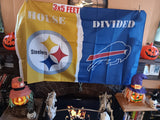 Pittsburgh Steelers Buffalo Bills House Divided NFL 3X5 Feet Flag Tapestry Banner