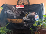 Pittsburgh Steelers Distressed Look NFL 3X5 Feet Flag Banner For Wall / Pole