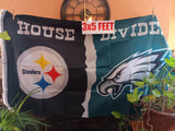 Pittsburgh Steelers Philadelphia Eagles House Divided NFL 3X5 Feet Flag Banner