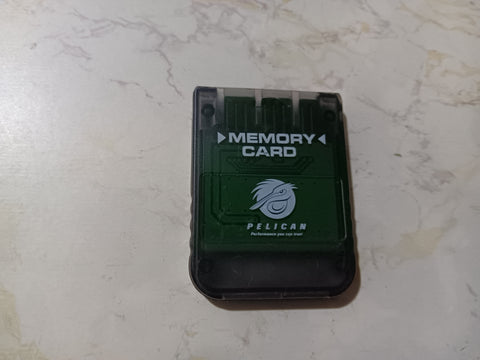Playstation 1 Clear Memory Card PS1 Pelican Brand