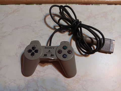 Playstation 1 Original Controller Stiff Start Sony PS1 Gray SCPH-1080