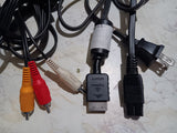 Playstation OEM AV Cord + Power Cable BUNDLE for PS2 Fat and PS1 Consoles