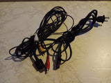 Playstation OEM Sony AV Cord + Power Cable BUNDLE for PS2 Fat + PS1 Consoles