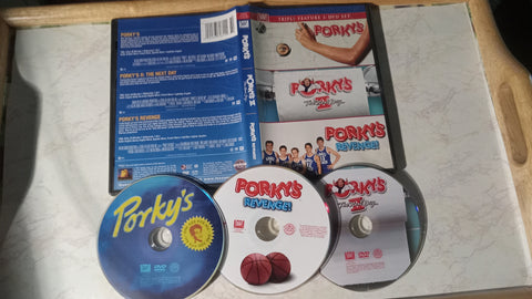 Porky's Triple Feature 3 DVD Set 2007 Porkys Porkys 2 Porkys Revenge Movie