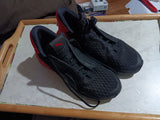 Puma Womens Size 8 Athletic Sneakers Black & Red Shoes Used