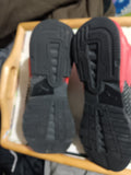 Puma Womens Size 8 Athletic Sneakers Black & Red Shoes Used