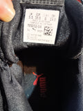 Puma Womens Size 8 Athletic Sneakers Black & Red Shoes Used