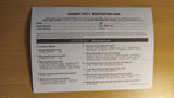 REGISTRATION CARD ONLY Resident Evil 2 N64 RARE Nintendo 64 INSERT