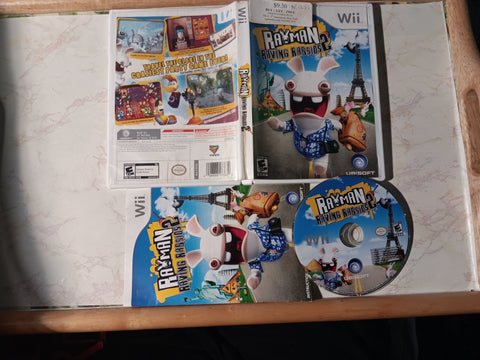 Rayman Raving Rabbids 2 Tested Complete Nintendo Wii Video Game