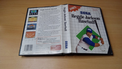 Reggie Jackson Baseball Sega Master System Video Game