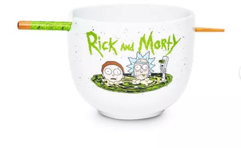 Rick and Morty Bowl with Chopsticks - 20 oz.
