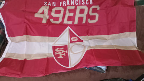 San Francisco 49ers 3x5 NFL Flag Retro Crest