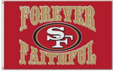 San Francisco 49ers Faithful to the Bay 3X5 Feet NFL Flag