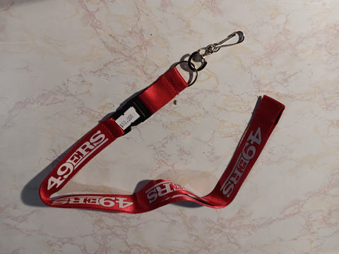 San Francisco 49ers NFL Lanyard Key Chain