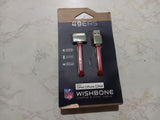 San Francisco 49ers NFL Wishbone Apple Data Cable Retractable Cord