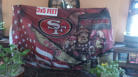 San Francisco 49ers Stars & Stripes & Steroids NFL 3X5 Feet Flag Banner