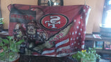 San Francisco 49ers Stars & Stripes & Steroids NFL 3X5 Feet Flag Banner