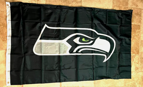 Seattle Seahawks 3x5 NFL Flag Black