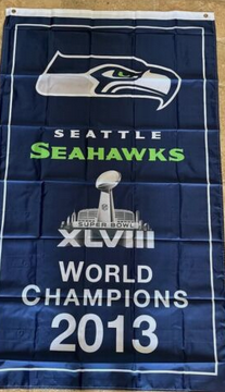 Seattle Seahawks NFL Super Bowl XLVIII 3x5 foot Flag