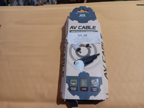 Sega Genesis Model 1 Six Foot AV Cable Tomee Brand TV Cord