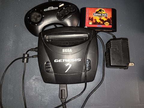 Sega Genesis Model 3 Console Bundle Game Complete MK-1461  System USED FREE SHIPPING