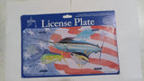 Shining Sea Coast to Coast American Flag Guy Harvey Fishing Front License Plate