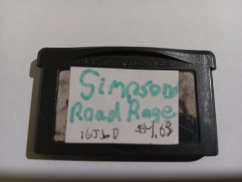 Simpsons Road Rage Tested Nintendo Gameboy Advance Video Game Cartridge