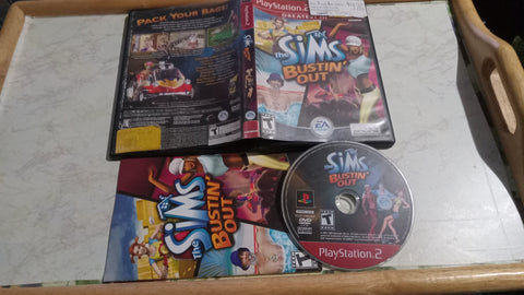 Sims Bustin Out Complete PS2 Tested Playstation 2 Video Game