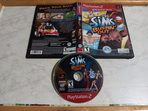 Sims Bustin' Out PS2 Greatest HIts Tested Playstation 2 Video Game
