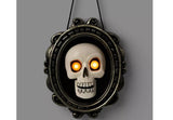 🎃 Halloween Skull in Frame 10.5" Talking Decorative Door Prop Hyde and EEK