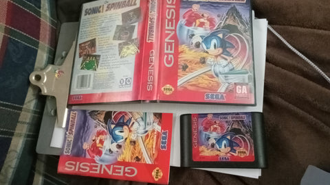 Sonic Spinball Complete Tested Pinball Sega Genesis Video Game