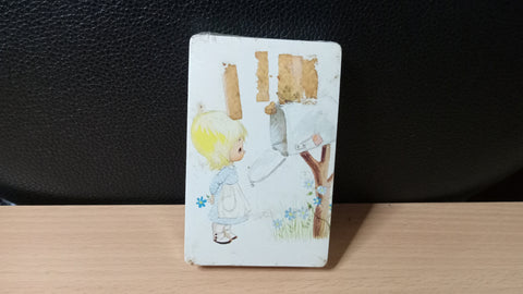 Stardust Playing Cards Vintage Deck Girl With Flowers At Mailbox