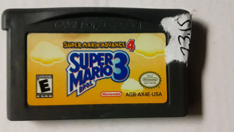 Super Mario BRos. 3 Advance 4 Used Gameboy Advance Game