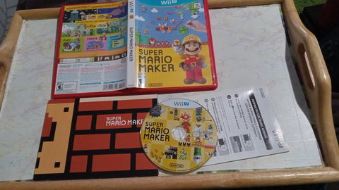 Super Mario Maker + Book Tested Nintendo Wii-U Video Game