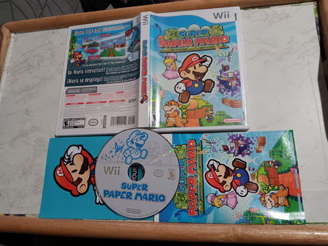 Super Paper Mario Tested Nintendo Wii Video Game