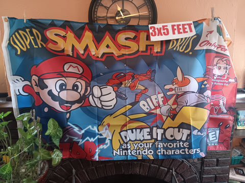 Super Smash Bros. 3X5 Feet Flag Banner