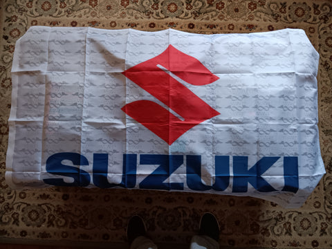 Suzuki Motorcycle 3x5 Feet Flag Automobile