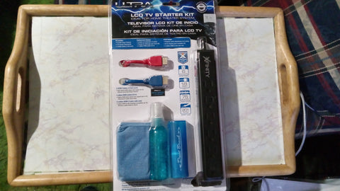 TV Bundle 2 HDMI + Screen Cleaner + Power Strip Ultra LCD TV Starter Kit